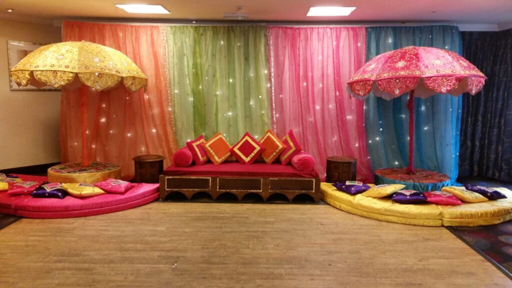 Indian and Asian wedding mehndi ceremony in London: Decoration Ideas and Games to Entertain Your Guests
