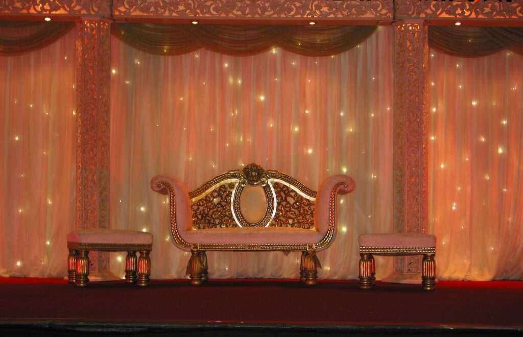 Luminous Dreams with Art of Lighting Indian and Asian wedding Stage Décor

