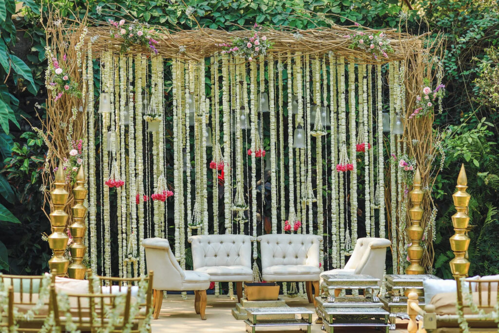 Go Green mandaps concept in décor ideas for Indian and Asian wedding in London
